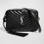 Saint Laurent Lou Medium YSL Monogram Calfskin Camera Crossbody Bag – Aged Silver Hardware