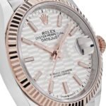 Rolex Datejust 36 126231 Rose Gold Stainless Steel Silver Fluted Motif Dial - Image 4