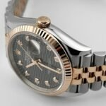 Rolex Datejust 36 126231 Rose Gold Stainless Steel Slate Motif Diamond Dial (2023) - Image 3