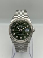 Rolex Datejust 36 126234 White Gold Stainless Steel Palm Motif Diamond Dial Jubilee (2023) - Image 2