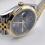 Rolex Datejust 41 126333 Wimbledon Yellow Gold Stainless Steel Slate Dial Jubilee (2020) - Image 6