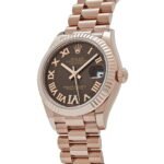 Rolex Datejust 31 278275 ‘Ladies’ Rose Gold Diamond Chocolate Dial President (2024) - Image 3