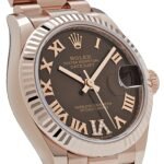 Rolex Datejust 31 278275 ‘Ladies’ Rose Gold Diamond Chocolate Dial President (2024) - Image 5