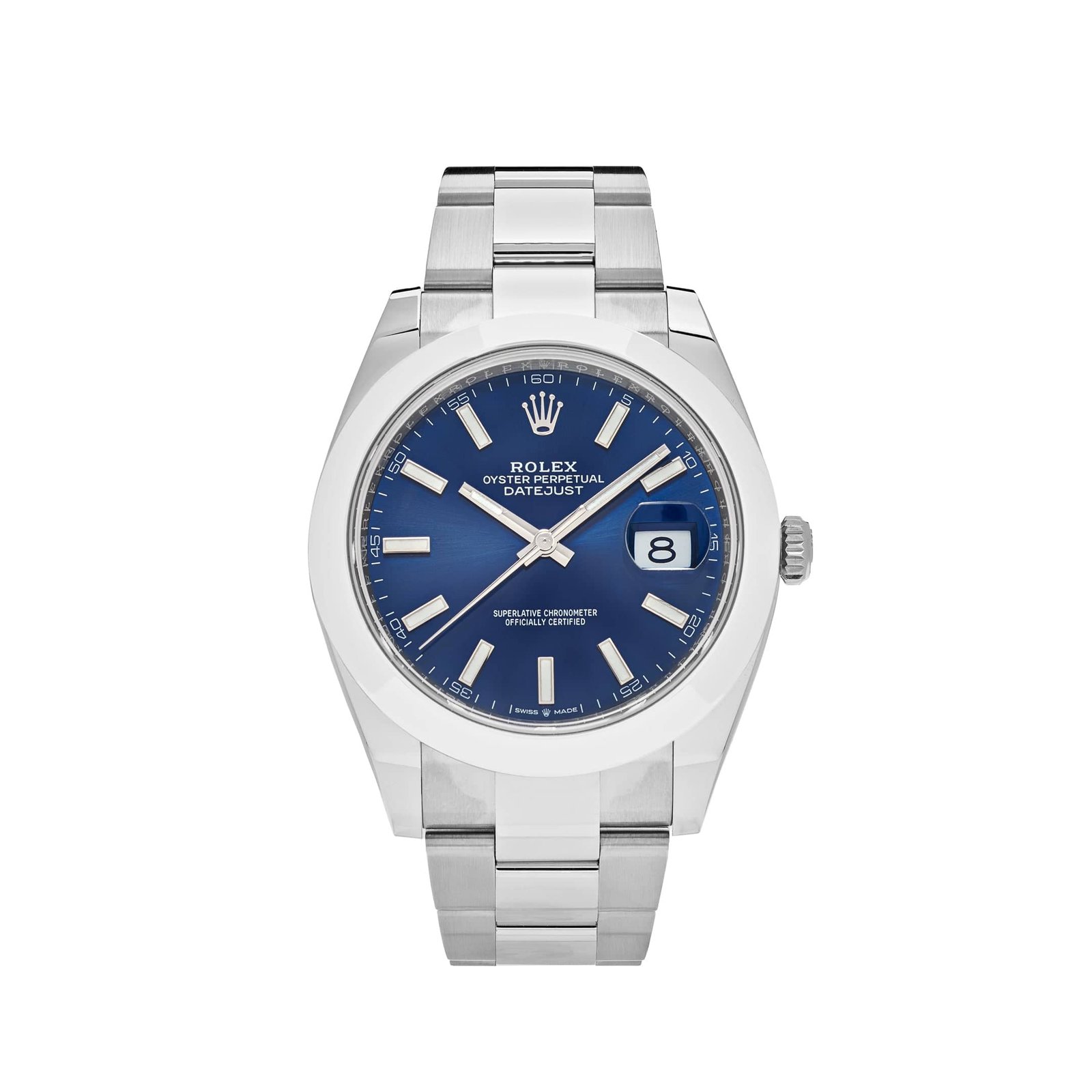 rolex-datejust-41-stainless-steel-blue-dial-oyster-bracelet-126300-rolex-40268205523188 Rolex Datejust 41 126300 Stainless Steel Blue Dial Oyster - Image 1