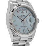 Rolex Day-Date 36 128236 Platinum Ice Blue Baguette Dial - Image 4