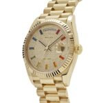 Rolex Day-Date 36 128238 Yellow Gold Diamond-Paved Rainbow Dial (2022) - Image 3