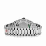 Rolex Day-Date 36 128239 White Gold Pink Opal Diamond Roman Numerals Dial - Image 7