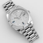 Rolex Day-Date 40 228236 Platinum Pavé Diamond Dial (2023) - Image 3