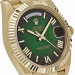 Rolex Day-Date 40 228238 Yellow Gold Green Ombre Roman Numeral Dial - Image 5