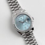 Rolex Day-Date 40 228396TBR Platinum Diamond Bezel Ice Blue Diamond Dial (2017) - Image 4