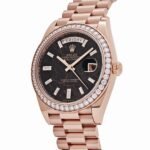 Rolex Day-Date 40 228345RBR Rose Gold Eisenkiesel Diamond Dial Diamond Bezel (2025) - Image 3