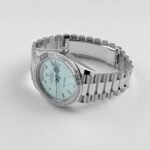 Rolex Day-Date 40 228396TBR Platinum Diamond Bezel Ice Blue Diamond Dial (2023) - Image 4