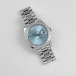 Rolex Day-Date 40 228396TBR Platinum Diamond Bezel Ice Blue Diamond Dial (2023) - Image 3