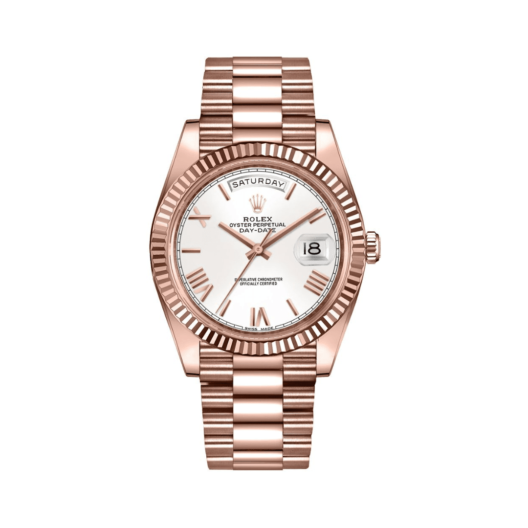 rolex-day-date-40-rose-gold-white-roman-dial-228235-rolex-40269189447924 Rolex Day-Date 40 228235 Rose Gold White Roman Dial - Image 1