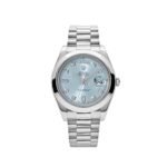 Rolex Day-Date II 218206 Platinum Blue Diamond Dial (2011)