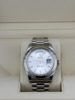 Rolex Day-Date 36 218239 White Gold Silver Dial (2022) - Image 2