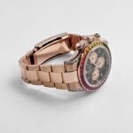Rolex Daytona 116595RBOW ‘Rainbow’ Rose Gold Black Dial Sapphire Bezel (2022) - Image 5