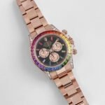 Rolex Daytona 116595RBOW ‘Rainbow’ Rose Gold Black Dial Sapphire Bezel (2022) - Image 3