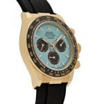 Rolex Daytona 126518LN Yellow Gold Turquoise Dial Oysterflex - Image 4