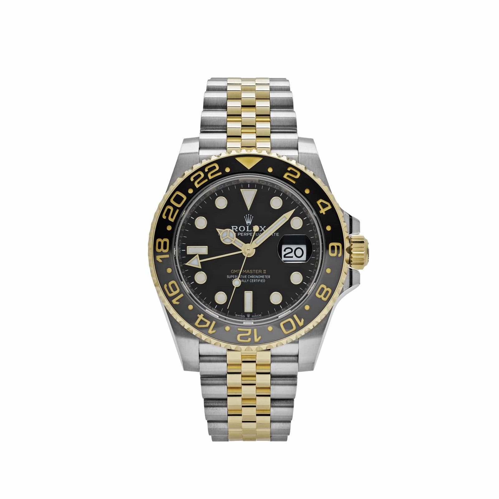 rolex-gmt-master-ii-126713grnr-stainless-steel-yellow-gold-black-dial-jubilee-2024-rolex-42085329502452 Rolex GMT-Master II 126713GRNR Stainless Steel Yellow Gold Black Dial Jubilee (2025) - Image 1