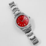 Rolex Oyster Perpetual 41 124300 Stainless Steel Red Dial (2021) - Image 2
