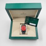Rolex Oyster Perpetual 41 124300 Stainless Steel Red Dial (2021) - Image 12