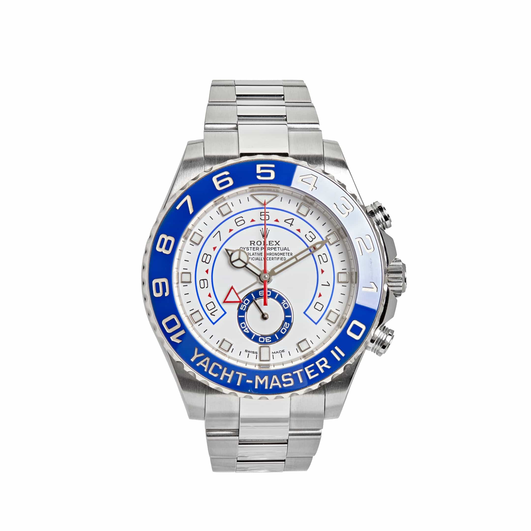 rolex-yacht-master-ii-116680-stainless-steel-white-dial-2021-rolex-40271916171508 Rolex Yacht-Master II 116680 Stainless Steel White Dial (2021) - Image 1