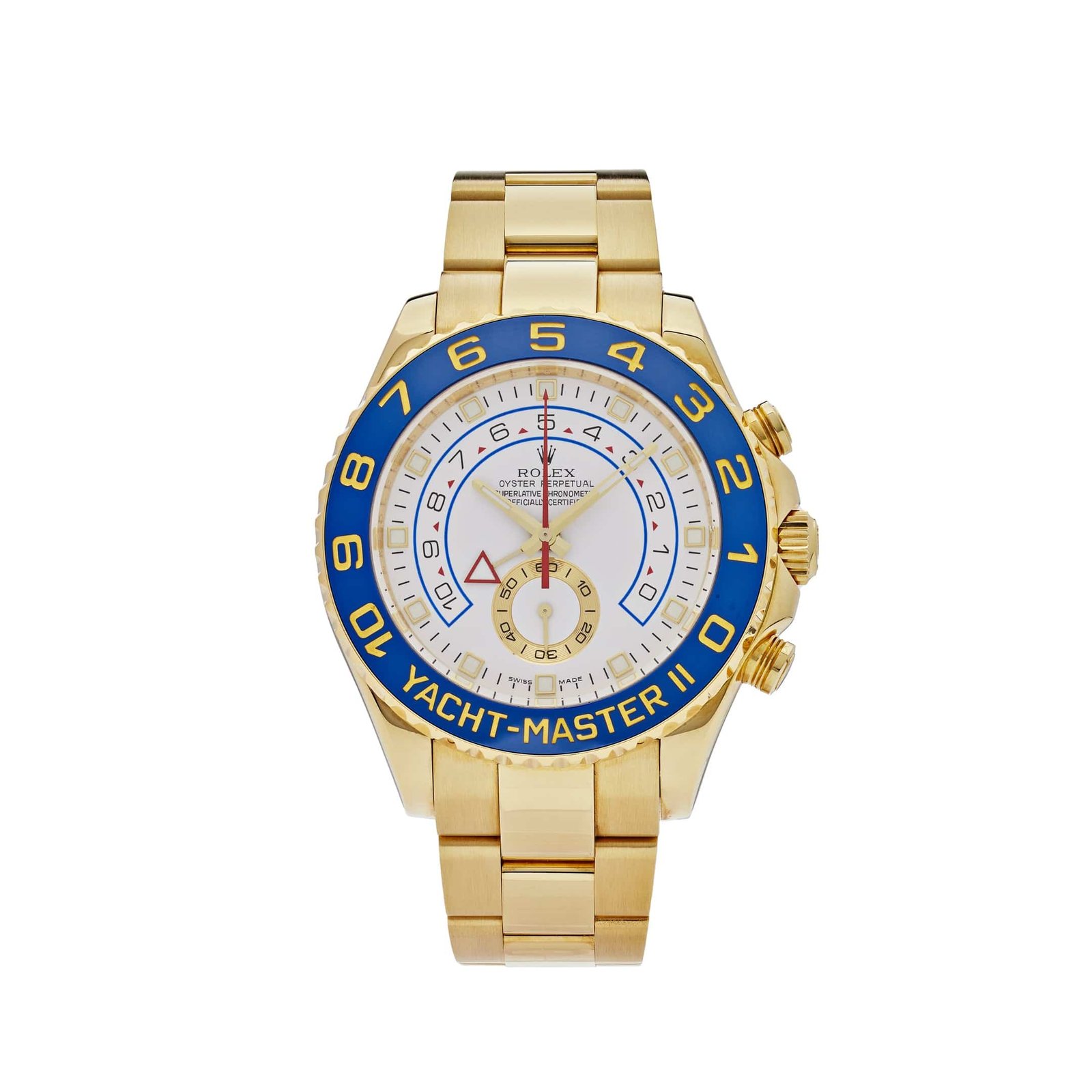 rolex-yacht-master-ii-116688-yellow-gold-white-dial-2009-rolex-40394783129844 Rolex Yacht-Master II 116688 Yellow Gold White Dial (2017) - Image 1