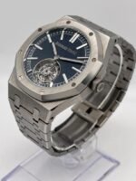 Audemars Piguet Royal Oak Selfwinding Flying Tourbillon 26730TI.OO.1320TI.01 ’50th Anniversary’ Titanium Blue Dial - Image 4