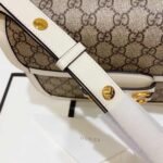 GUCCI Horsebit 1955 Shoulder Bag 602204 White - Image 4