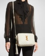 Saint Laurent Lou Medium YSL Camera Bag with Tassel in Quilted Leather - Image 5