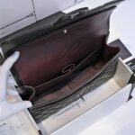 CHANEL LARGE CLASSIC HANDBAG Grained Calfskin & Silver Metal - Image 5