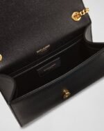 Saint Laurent Kate Small Tassel YSL Wallet on Chain in Grained Leather - Image 2