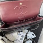 CHANEL SMALL CLASSIC HANDBAG Grained Calfskin & Silver Metal - Image 6