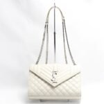 Saint Laurent Envelope Crossbody Eggshell White