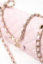 Chanel Medium Classic Double Flap Light Pink Caviar Light Gold Hardware - Image 10
