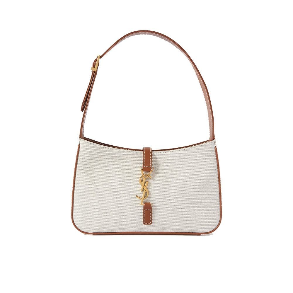 vkzRF7td-12121-1 SAINT LAURENT LE 5 À 7 IN CANVAS AND LEATHER - Image 1