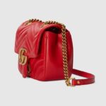 GUCCI MARMONT MINI SHOULDER BAG (RED) - Image 7