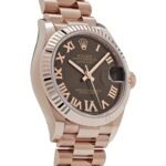 Rolex Datejust 31 278275 ‘Ladies’ Rose Gold Diamond Chocolate Dial President (2024) - Image 4