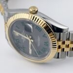 Rolex Datejust 41 126333 Wimbledon Yellow Gold Stainless Steel Slate Dial Jubilee (2020) - Image 7