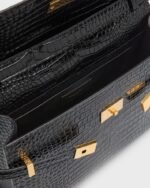 Saint Laurent Manhattan Medium Shoulder Bag in Croc-Embossed Leather - Image 3