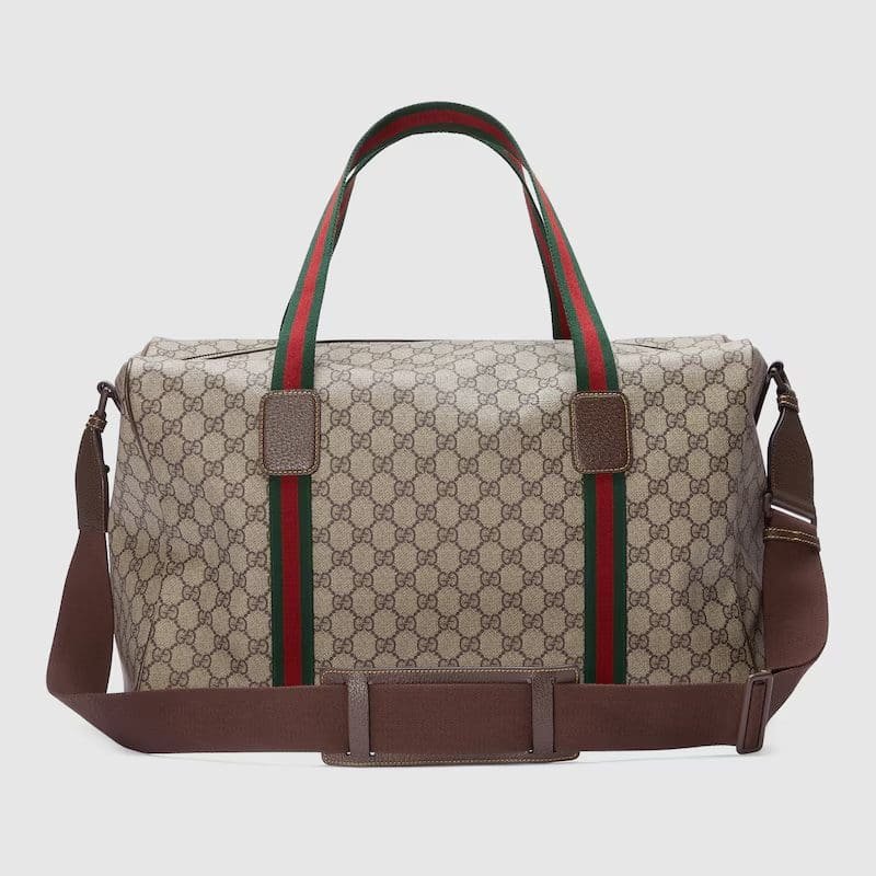 xVSLjzXL-52IVJ90NAPNOL6@EEP GUCCI MEDIUM DUFFLE BAG WITH WEB - Image 1