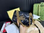 GUCCI MARMONT SMALL SHOULDER BAG BLACK - Image 3
