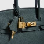 Hermès Birkin 25 Togo Vert Fonce Gold Hardware - Image 6
