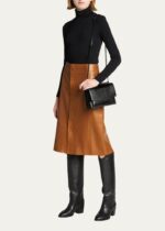 SAINT LAURENT Sunset Medium YSL Crossbody Bag in Croc-Emboassed Leather - Image 5
