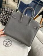Hermès Birkin 25 Gris Meyer Togo Leather Palladium Hardware - Image 3
