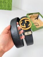 GUCCI Reversible belt with Interlocking G buckle - Image 2